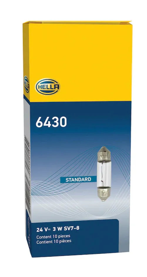 BULB 6430 24V 3W SV7-8 T2.5 8X29MM