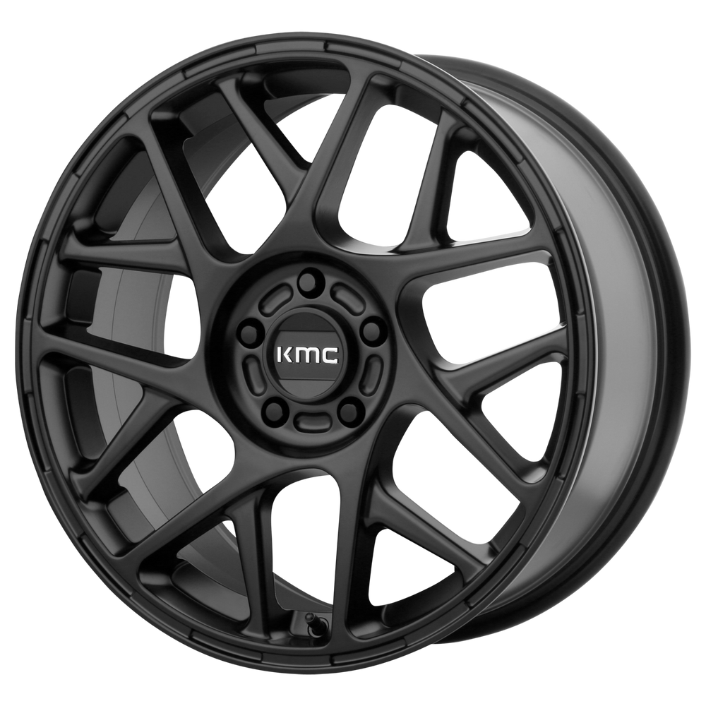 KM708 Bully 17x8 5x120 38mm Offset Satin Black