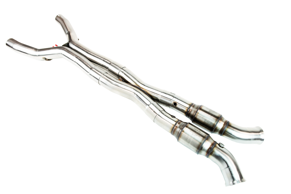 3" SS GREEN Catted X-Pipe