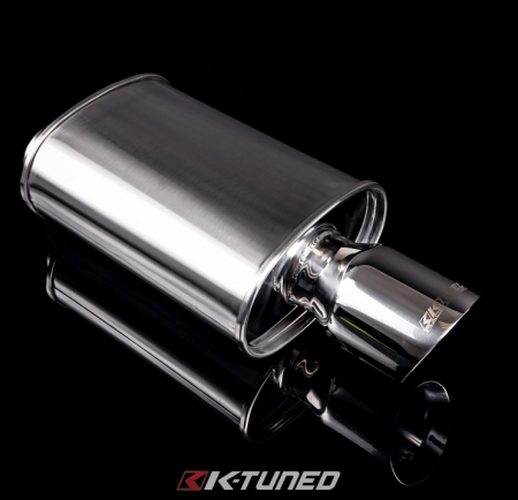 Stainless Steel Muffler with Offset Inlet and Center Outlet