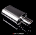 Stainless Steel Muffler with Offset Inlet and Center Outlet