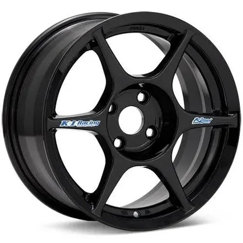 K1 Racing 15x7.0 +38 4x100 Gloss Black Wheel
