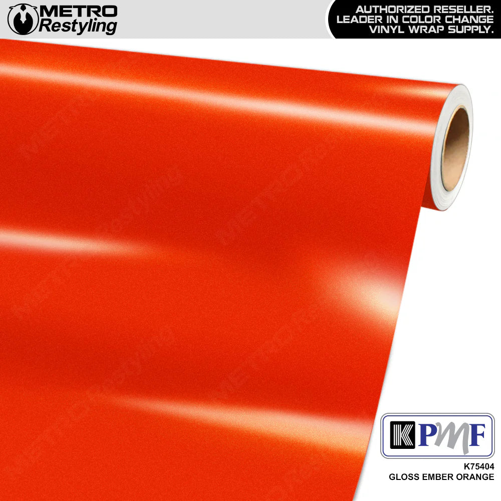 Gloss Ember Orange Double-Cast Vinyl Wrap