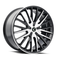 18x8 Gloss Black Machined Wheel