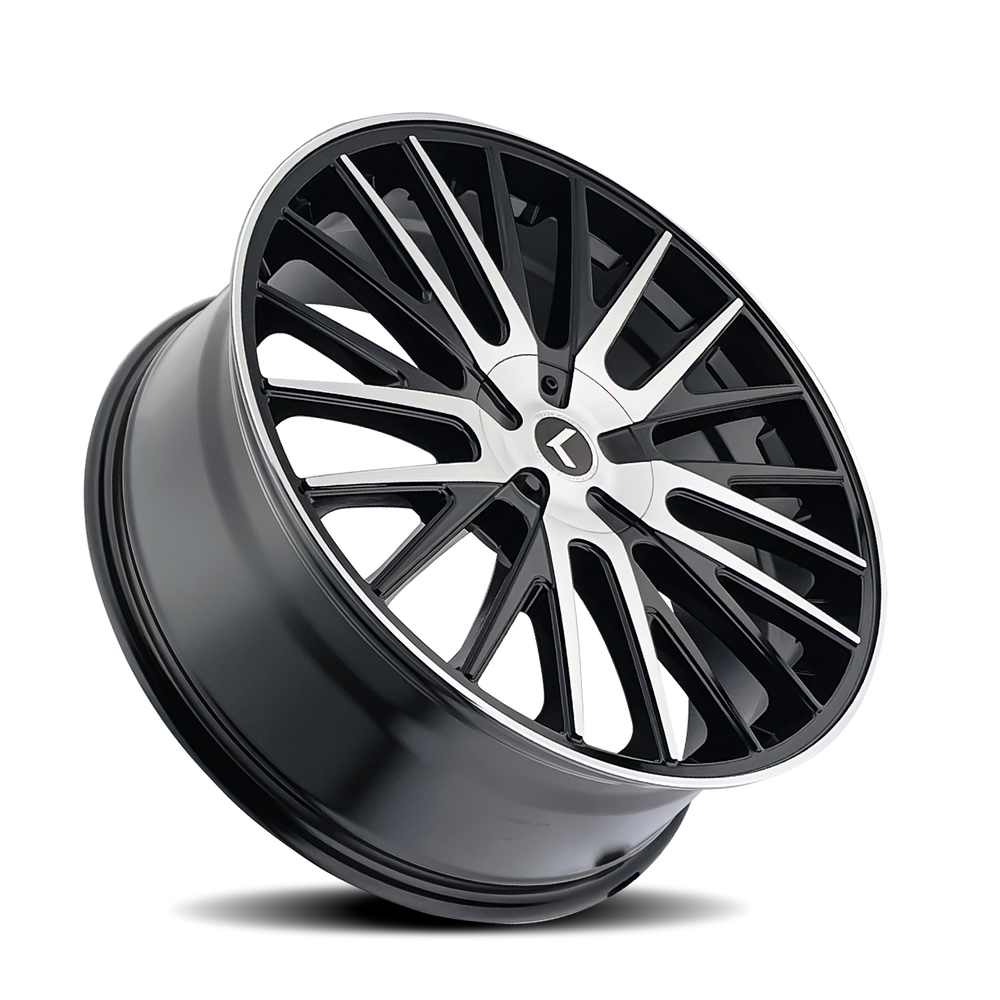 18x8 Gloss Black Machined Wheel