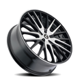 18x8 Gloss Black Machined Wheel
