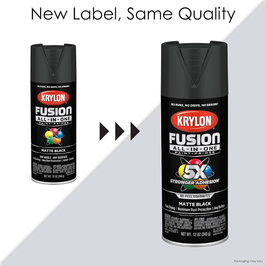 Fusion All-In-One 12 oz Gloss Black Spray Paint