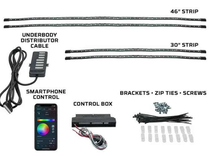 Million Color Flexible Bluetooth Underglow Kit