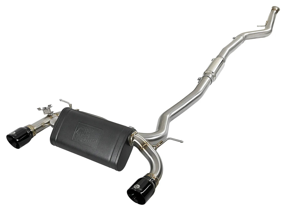 3" Cat-Back Exhaust System with Dual 4" Gloss Black Tips