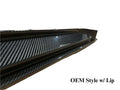 Dry Carbon Fiber Side Skirt Extensions
