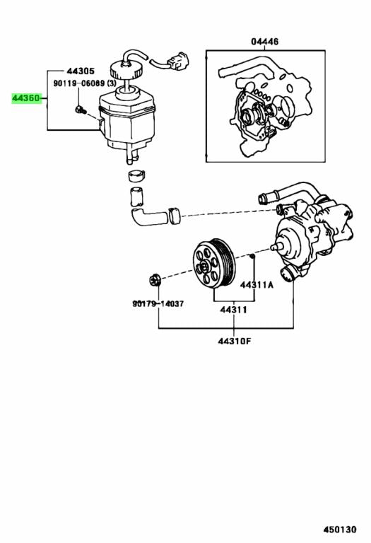 Power Steering Reservoir