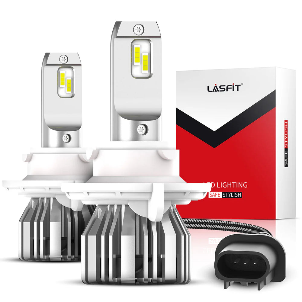 H13 9008 LED Headlight Bulbs 6000K White 50W 5000 Lumens
