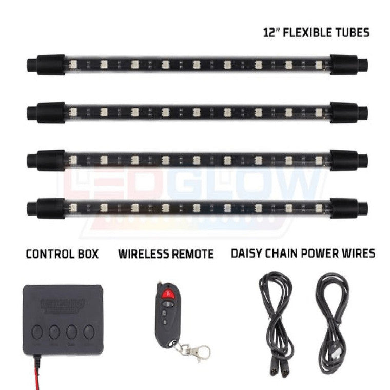 4-Piece 12-Inch SMD LED Interior Accent Lighting Kit