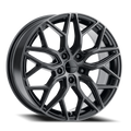 Hawk 16-Inch 5x114.3 +40mm Offset Gloss Black Machined Wheel