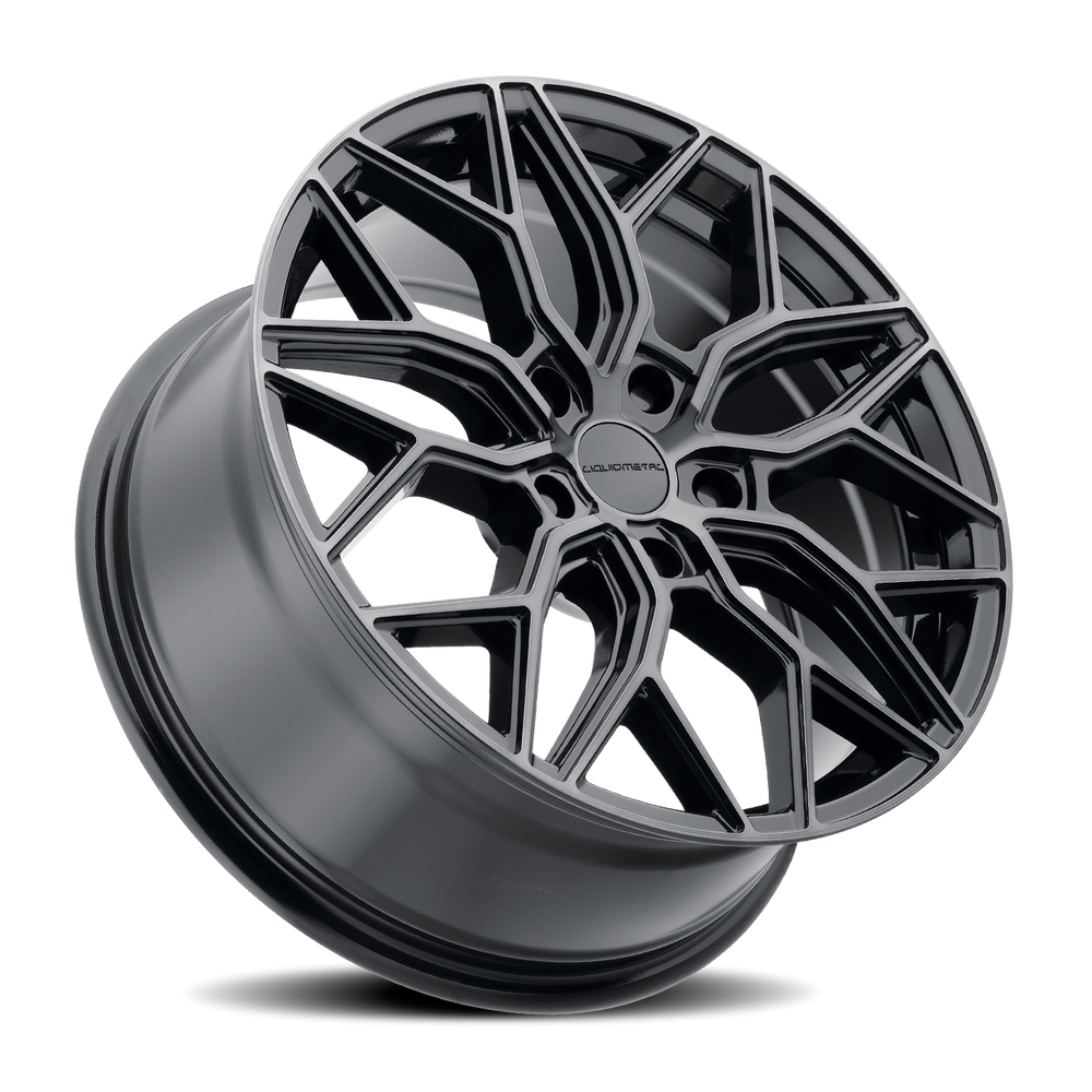 Hawk 16-Inch 5x114.3 +40mm Offset Gloss Black Machined Wheel