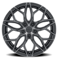 Hawk 16-Inch 5x114.3 +40mm Offset Gloss Black Machined Wheel