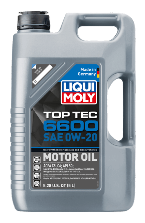 Top Tec 6600 SAE 0W-20 Full Synthetic Motor Oil