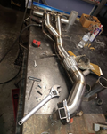 3.0L T6 3.5-Inch 316 SS Mandrel-Bent Downpipe