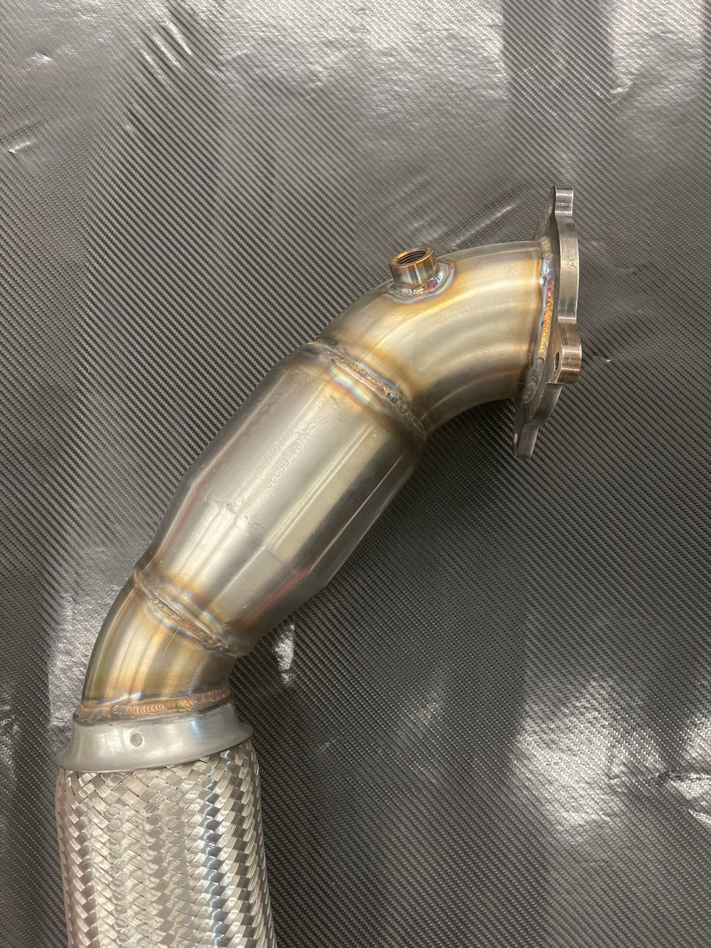 3.0L T6 3.5-Inch 316 SS Mandrel-Bent Downpipe