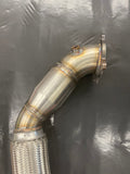 3.0L T6 3.5-Inch 316 SS Mandrel-Bent Downpipe