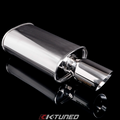 3.0-Inch Oval Muffler with Long Tip