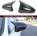 Carbon Fiber Mirror Caps - 2-Piece Set