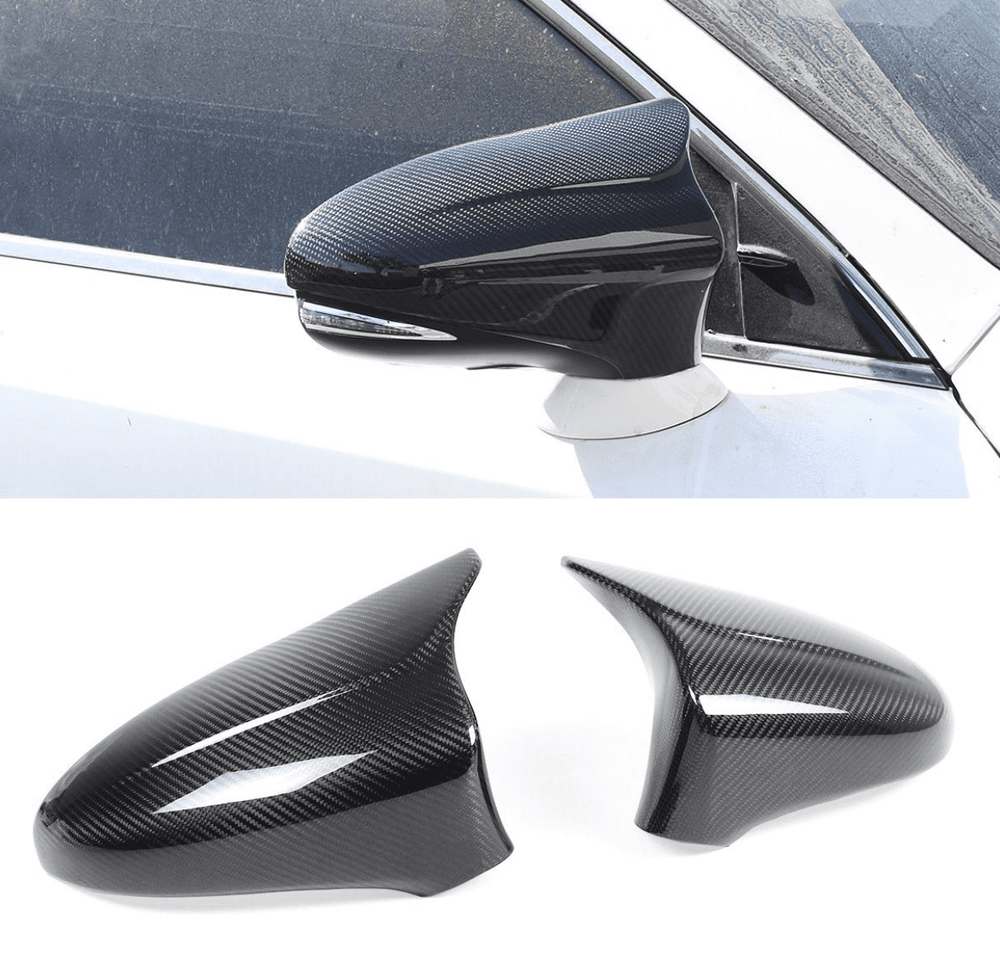 Carbon Fiber Mirror Caps - 2-Piece Set
