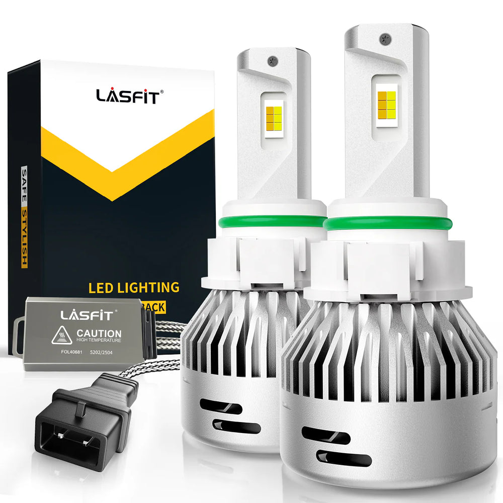 50W 5000LM 6000K Cool White LED Fog Light Bulb