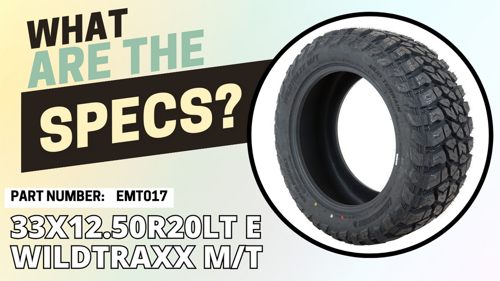 33x12.50R22 114E Load Range E 10-Ply All-Season Tire