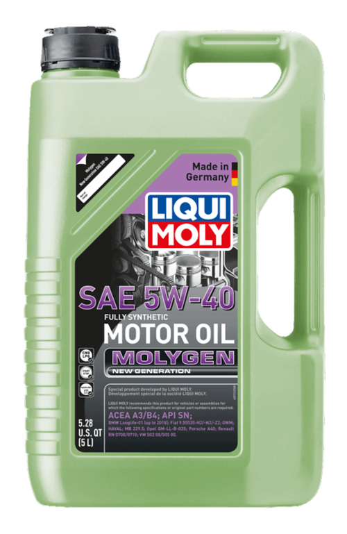 Molygen New Generation 5W-40 Synthetic Motor Oil