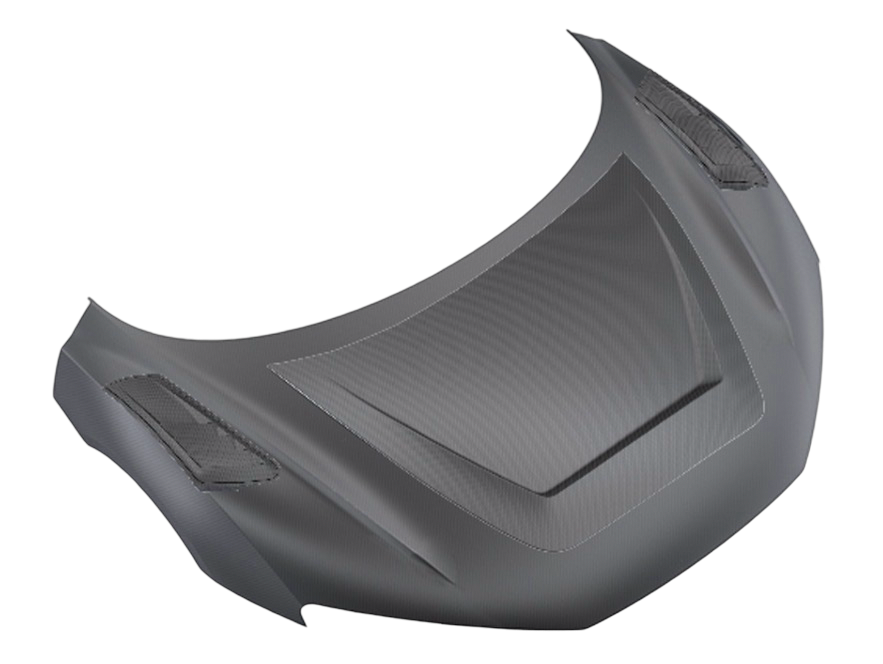 Race Hood 2x2 Carbon Fiber