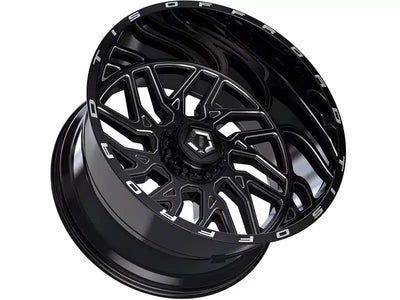 TIS 544BM 20x10 -19mm Offset 6x139.7 Gloss Black