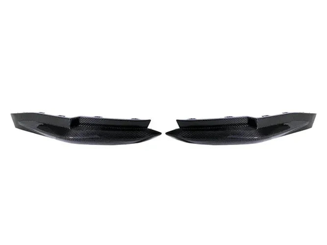 Dry Carbon Fiber Rear Bumper Splitters