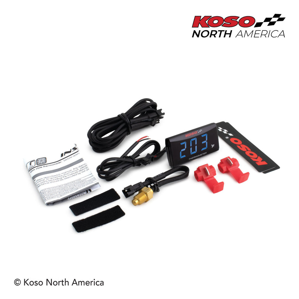 Ultra-Thin Blue LCD Water Temperature Gauge