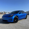 Matte Iced Blue Titanium Cast Vinyl Wrap Film