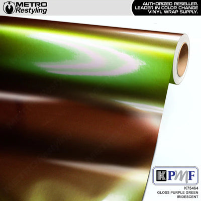 Gloss Purple-Green Iridescent Cast Vinyl Wrap