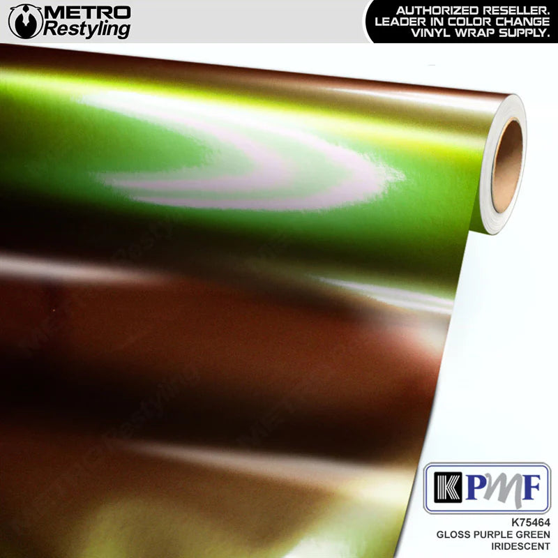 Gloss Purple-Green Iridescent Cast Vinyl Wrap