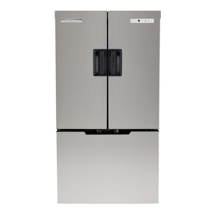 SUNRISE 15 CU FT 12V DC REFRIGERATOR BLACK PCM W/WATER DISPENSER