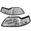 OEM-Style Headlights, Chrome Housing, Clear Lens