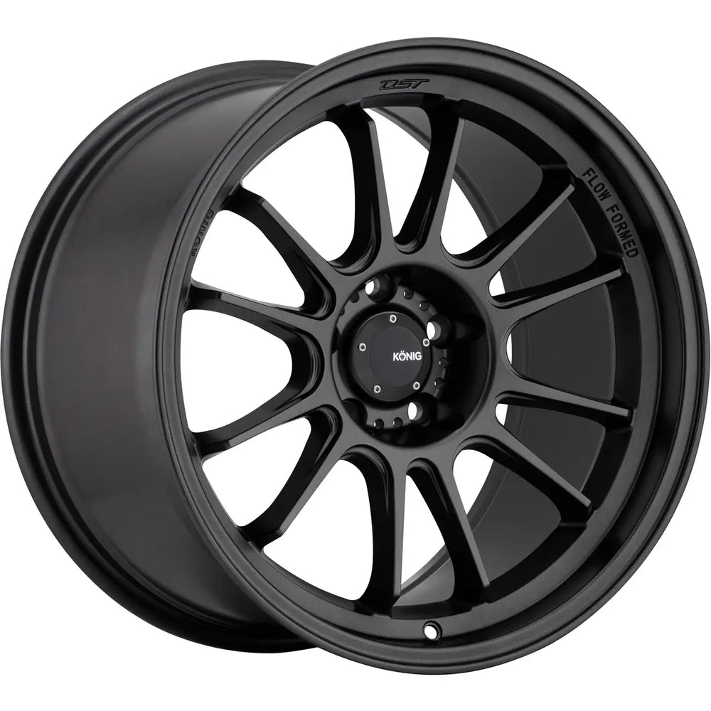 Hypergram 15x7.5 +35 Matte Black 12-Spoke Wheel