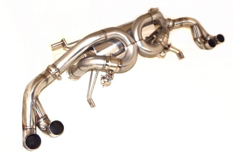 Cat-Back Exhaust System with Wireless Valve Control