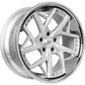 Devoe 20x9 +35 5x120 Silver Machined Face Stainless Lip Wheel