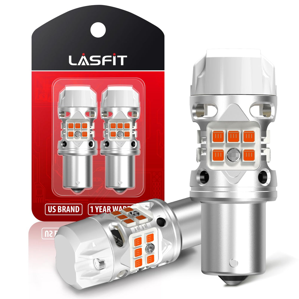 2000 Lumens 24W Amber Yellow LED Turn Signal Bulb