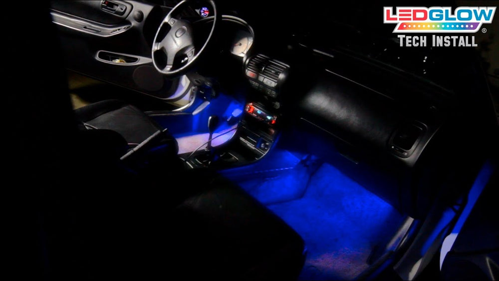 4pc Blue LED Interior Light Kit