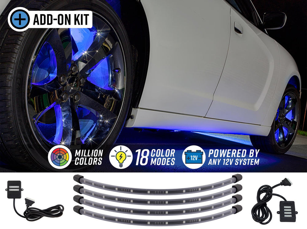 Million Color 4-Piece 24-Inch Wheel Well Light Kit