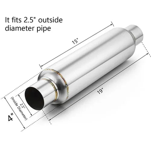 2.5" Performance Resonator Muffler