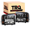 LED Headlight Set, Black Housing