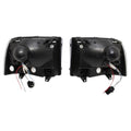 LED Headlight Set, Black Housing