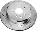 Rear Drilled and Slotted Brake Rotor Pair