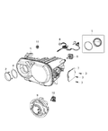 Left Headlight Assembly